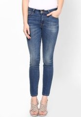 Mango Dark Blue Jeans women