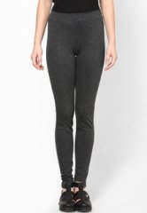 Mango Dark Grey Leggings women