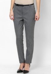 Mango Dark Grey Trousers women