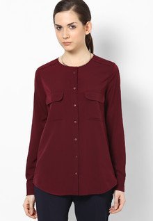 Mango Maroon Tops women