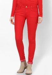 Mango Red Jeans women