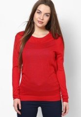 Mango Vermillion Red Sweater women