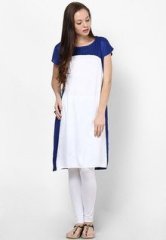 Melange Viscose Blue Kurta women