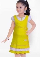 Mint Yellow Casual Dress girls