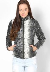 Miss Bennett Call Of The Wild Printed Puffer Jacket women