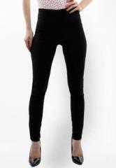 Miss Chase Black Solids Leggings women