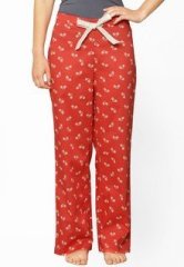 Miss Chase Red Printed Trouser women