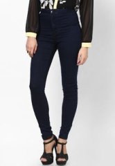 Miss Selfridge Indigo Super High Waist Jeans women