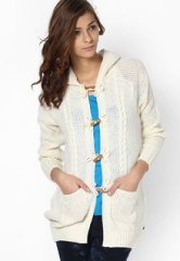 Monte Carlo Cream Full Sleeve Sweater women