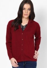 Monte Carlo Maroon Solid Sweater women