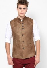 Monteil & Munero Camel Waistcoats men