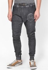 Monteil & Munero Solid Grey Track Pant men