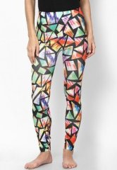 N-gal Colorful Geometric Fragments Leggings women