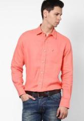 Nautica Peach Casual Shirt men