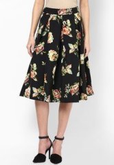 New Look Black Flared Skirt women