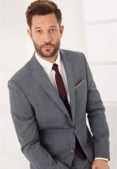 Next Grey Check Slim Fit Suit Blazer men