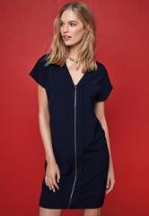 Next Navy Blue Zip Front Dress women