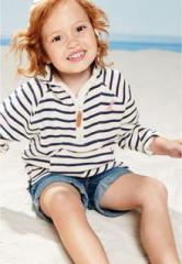 Next Navy Stripe Overhead Hoody girls