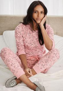 Next Pink Glitter Star Print Pyjama women