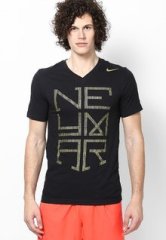 Nike Black Neymar Hero Logo Tee men