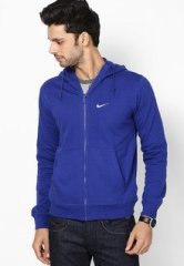 Nike Blue Club Ft Fz Hooded Jacket men