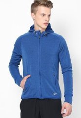 Nike Blue Dri Fit Sprint Fz Hooded Jacket men