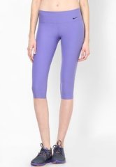 Nike Knee Length Purple 3/4Ths women