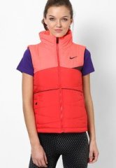 Nike Regular Fit Red Jacket women