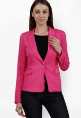 Pab Jules Pink Solid Winter Jacket women