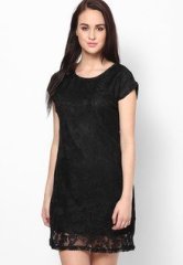 People Black Lace Dress women