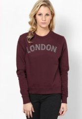 Pepe Jeans Wine Long Sleeve Sweatshirt women