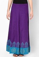 Peppertree Cotton Purple Flared women