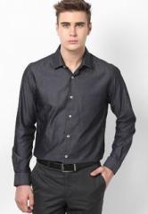 Peter England Dark Grey Full Sleeve Formal Shirt men