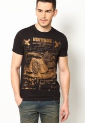 Phosphorus Black Foil Printed T Shirt men