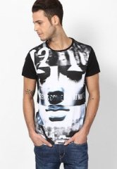 Phosphorus Black Round Neck T Shirts men