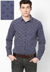 Poe Printed Blue Casual Shirt men