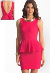 Prettysecrets Pink Solid Dress women