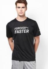 Puma Black Running Logo Tee men