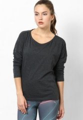 Puma Dark Grey Cotton Blend Top women