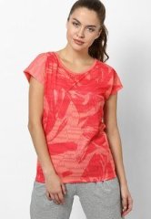 Puma Peach Polyester Blend Top women