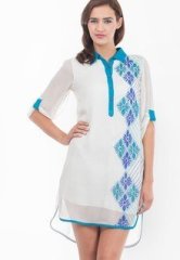 Rinku Sobti White Embroidered Tunic women