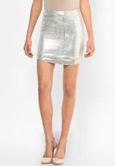 Riot Jeans Silver Skirt women