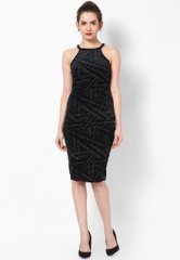 River Island 90'S Neckline Sequin Pannelled Bodycon women