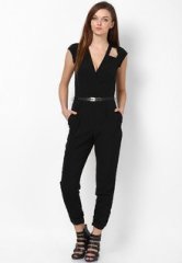 River Island Black Grace Cutout Playsuit women