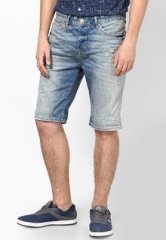 River Island Blue Seth Denim Shorts men