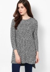 River Island Grey Zip Tunic women