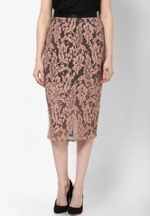 River Island Peach Lave Pencil Skirt women