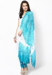 Ruhaans Bandhej & Handwork Cotton Dupatta women