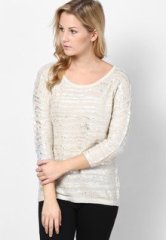 S Oliver Off White Pullover women