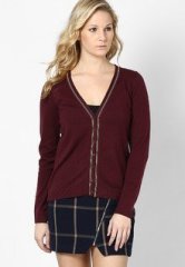 S Oliver Red Full Sleeve Shrugs women